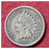 1863 Indian Head Cent - Copper Nickel