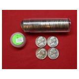 1955 D Roll of BU Jefferson Nickels