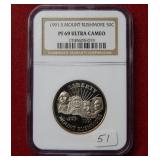 1991 S Mount Rushmore Half NGC PF69 Ultra Cameo