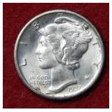 1937 D Mercury Silver Dime
