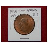 1954 South Africa Cent
