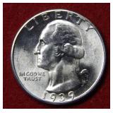 1939 D Washington Silver Quarter