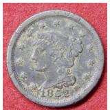 1852 Large Cent