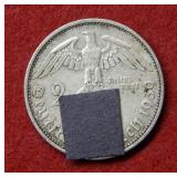 1939 German 2 Mark with Historical Symbol