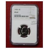1955 Jefferson Nickel NGC PF67