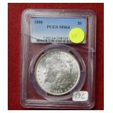 1888 Morgan Silver Dollar PCGS MS64