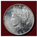 1923 D Peace Silver Dollar Coin