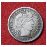 1905 S Barber Silver Dime