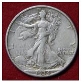 1934 D Walking Liberty Silver Half Dollar Coin