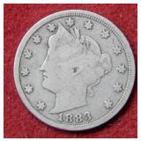 1883 with Cents - Liberty Head Nickel