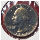 1968 S Proof Washington Silver Quarter