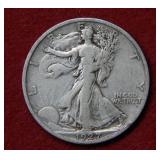 1927 S Walking Liberty Silver Half Dollar Coin