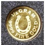 1/4 gram .999 Fine Gold in Capsule