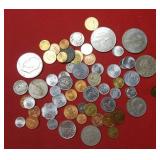 Grab Bag Lot of US & Foreign Coins as Shown