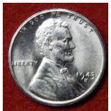 1943 S Lincoln Steel Cent