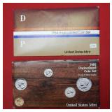 61984 & 1985 US P&D Mint Sets