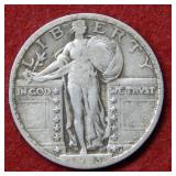 1923 Standing Liberty Silver Quarter