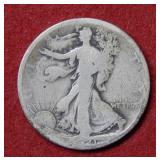 1921 Walking Liberty Silver Half Dollar Coin