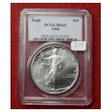 1990 Silver Eagle 1oz PCGS MS69