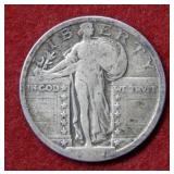 1917 Type II Standing Liberty Silver Quarter