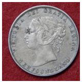 1881 Newfoundland Silver Half Dollar