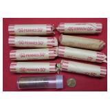 Lot of Lincoln Cents most in Bullet Rolls