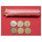 Roll of Lincoln Wheat Cents 1909-1930