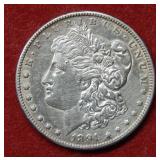 1891 CC Morgan Silver Dollar