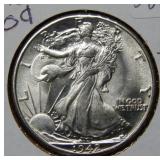1942 Walking Liberty Silver Half Dollar