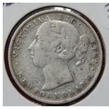1890 Canada/Newfoundland Twenty Cent Coin