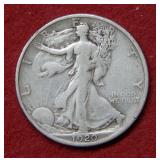 1920 S Walking Liberty Silver Half