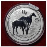 2014 Australia Year of the Horse Silver Coin