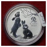 2023 Australia Rabbit 1/2oz .999 Silver Half