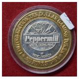 .999 Fine Silver Center Peppermill Token