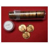 Roll of 1944 UNC Lincoln Wheat Cents
