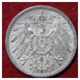 1914 German 1 Mark Silver Coin
