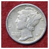 1926 Mercury Silver Dime