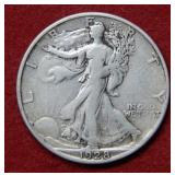 1928 S Walking Liberty Silver Half