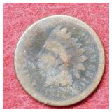 1877 Indian Head Cent - brown
