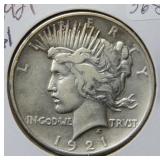 1921 Peace Silver Dollar - High Relief
