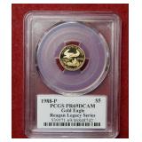 1988 P Gold Eagle PCGS PR69 DCAM