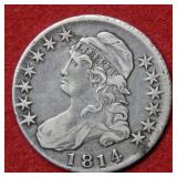 1814 Bust Silver Half Dollar