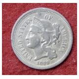 1869 Three Cent Nickel