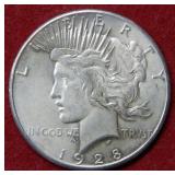 1928 Peace Silver Dollar Coin