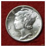 1945 Mercury Silver Dime