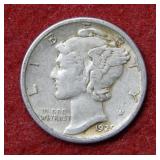 1929 S Mercury Silver Dime