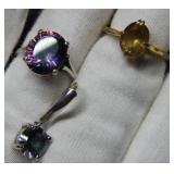 3 Piece of Jewelry - Unknown Metal