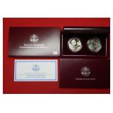 Dolly Madison Proof & UNC Silver Dollars