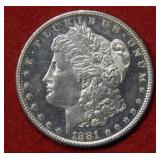 1881 S Morgan Silver Dollar Coin
