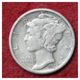 1928 Mercury Silver Dime